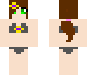 girl in sky does minecraft bikini