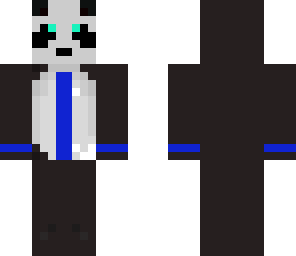 blue striped panda