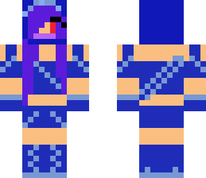 blue evil ninja girl