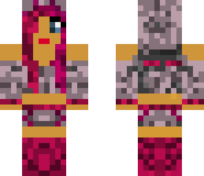 grey and pink ender girl