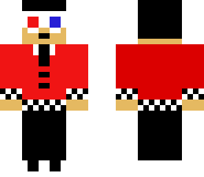 3d glasses with red coat