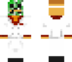 person with a creeper mask