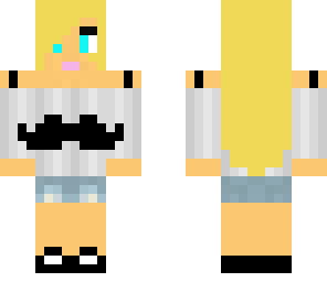 mustach girl