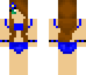 beach girl blue
