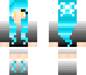blue haired girl