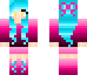another blue haired girl