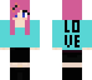 blue love girl