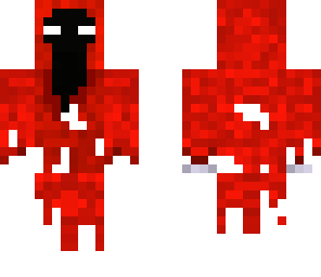 herobrine with a red cape