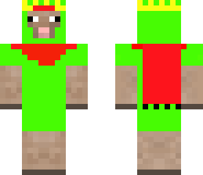 atomic sheep man with crown and cloak
