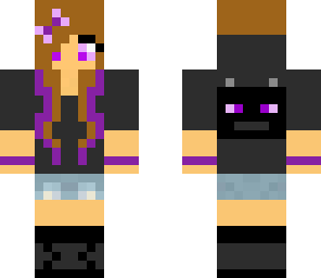 enderdragon girl with brown hair