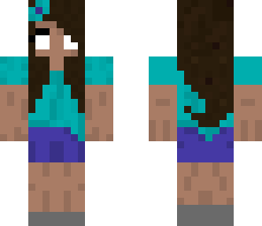 herobrine girl with big eyes