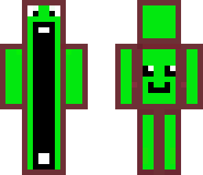 green and maroon shouter
