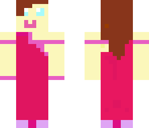 girl wearing gown
