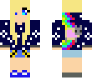 edited nyan cat girl
