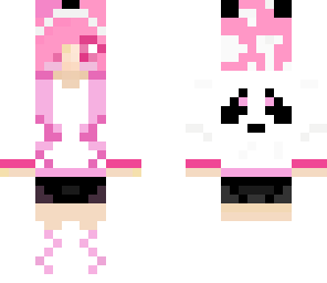 panda girl pink