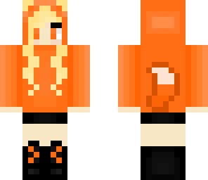 girl in fox hoodie