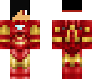 red pro in iron man suit