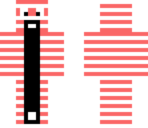 red and white striped shouter
