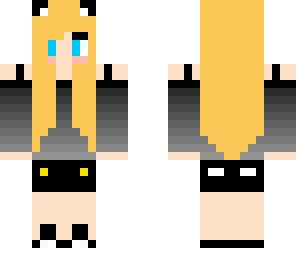 cat girl with headphones