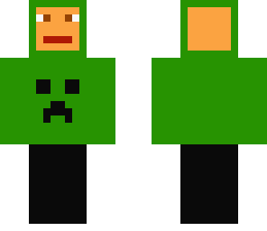 minecraft green creeper hoodie