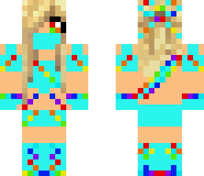 blue disco ninja girl