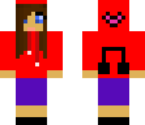 the red music girl