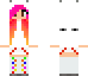 black and white and other color endergirl