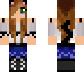 brunette cat girl