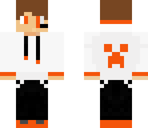 orange teen with headphones