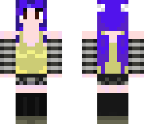 blue anime girl