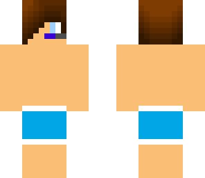 guy in swim trunks with headphones and mic