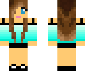 aqua brunette girl