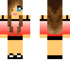red brunette girl