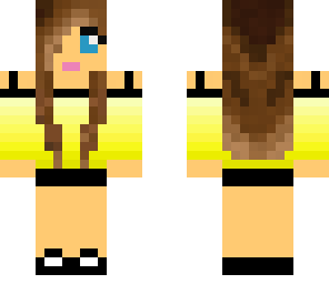 yellow brunette girl
