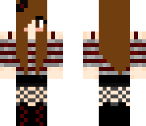 brunette goth girl