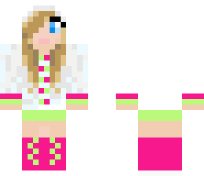 pink n lime hoodie girl