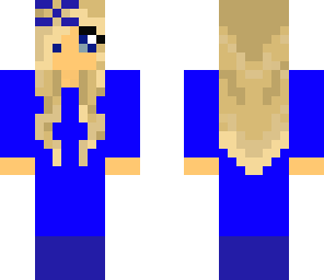 blue pajama party girl