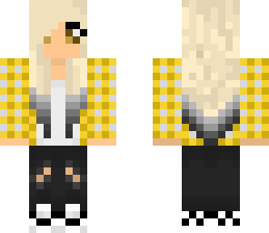blonde with butter plaid