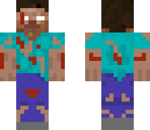 bloody and ripped up herobrine