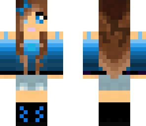 cool blue girl