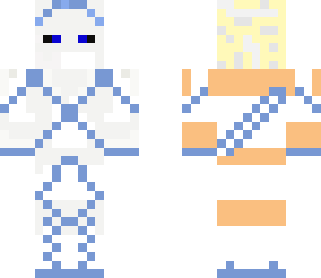 masked white and blue ninja