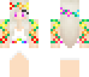 rainbow flower girl