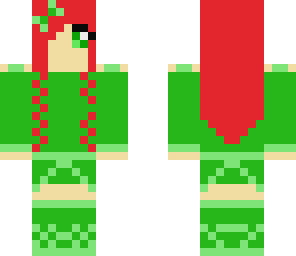 green dressed girl