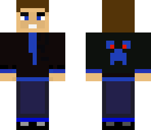 black blue suit