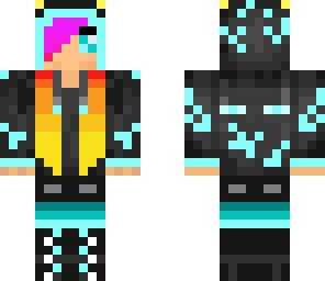 water endergirl with kinda flamy hair xd