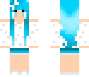 blue haired girl