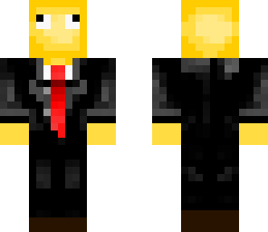 golden squid in a suit