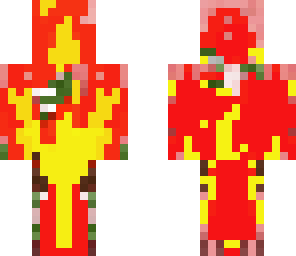 on fire pig men