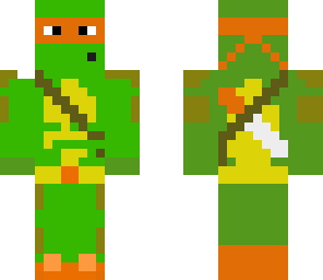 orange teenage mutant ninja turtle