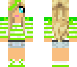 green summer girl